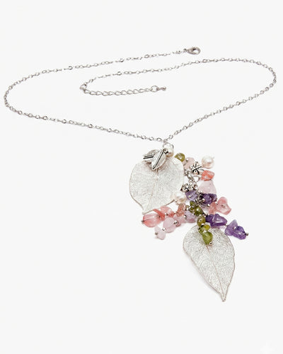 Ambition - Colier Lung, Chipsuri Semipretioase, Perle Naturale