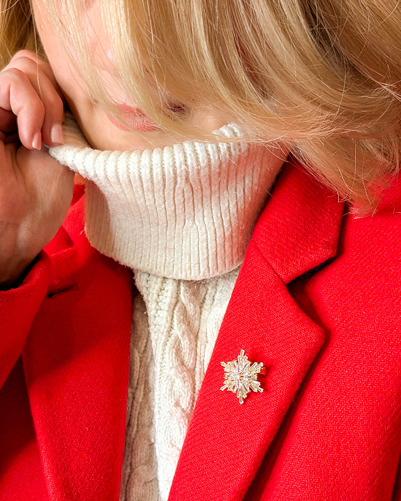 Tiny Frost Star - Brosa Fulg de Nea Zirconiu