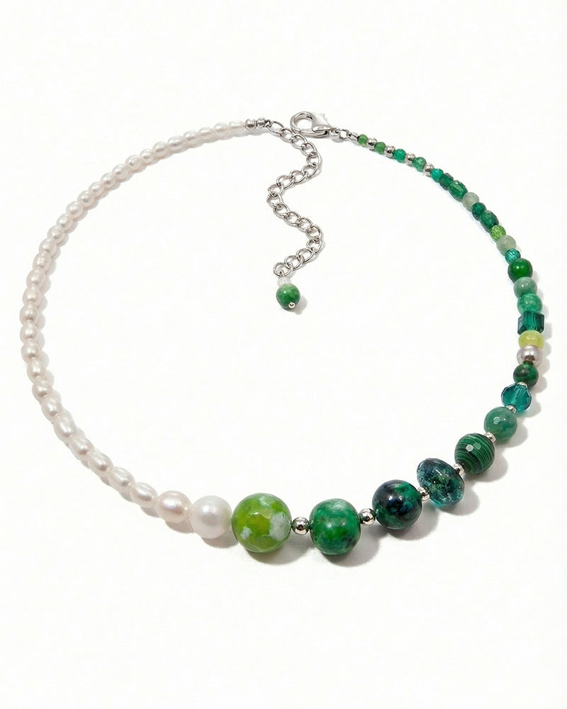 Be Creative - Colier, Perle De Cultura, Pietre Semipretioase