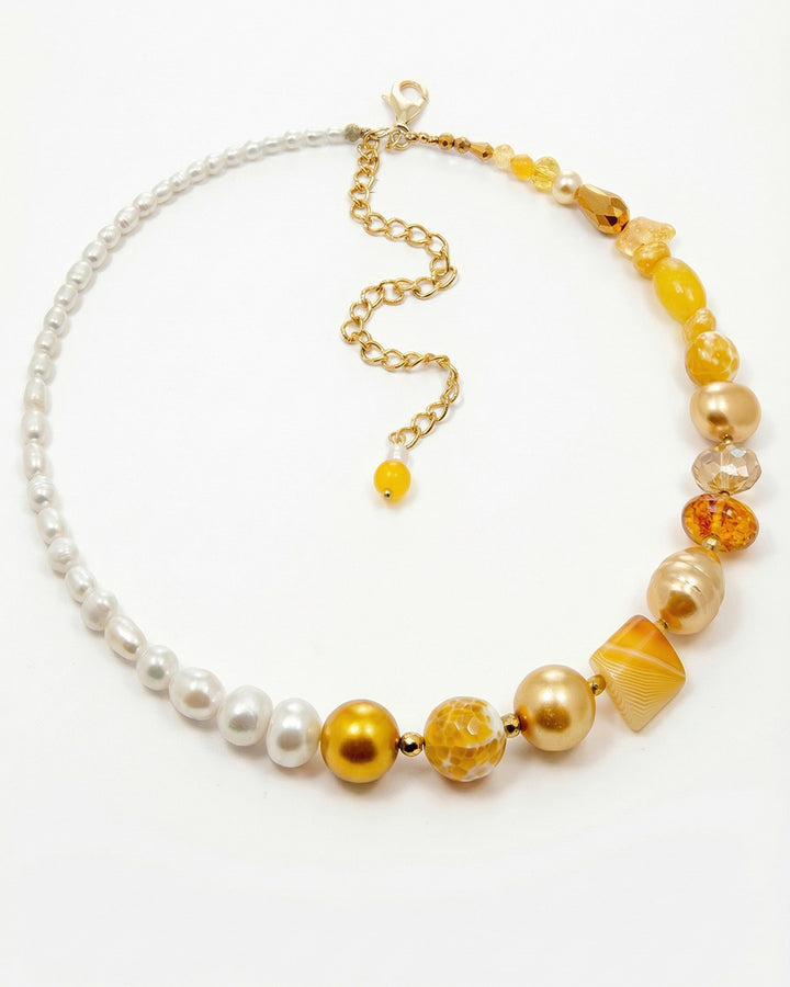 Be Kind Playful - Colier, Perle De Cultura, Pietre Semipretioase