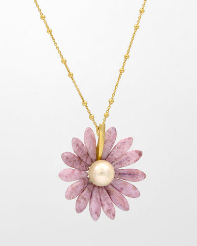 My Daisy Picasso - Colier Floare, Margareta, Perla Mallorca