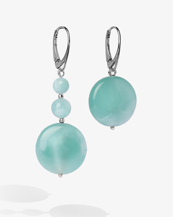 Angelite Tenerife - Cercei, Piatra Naturala Angelit