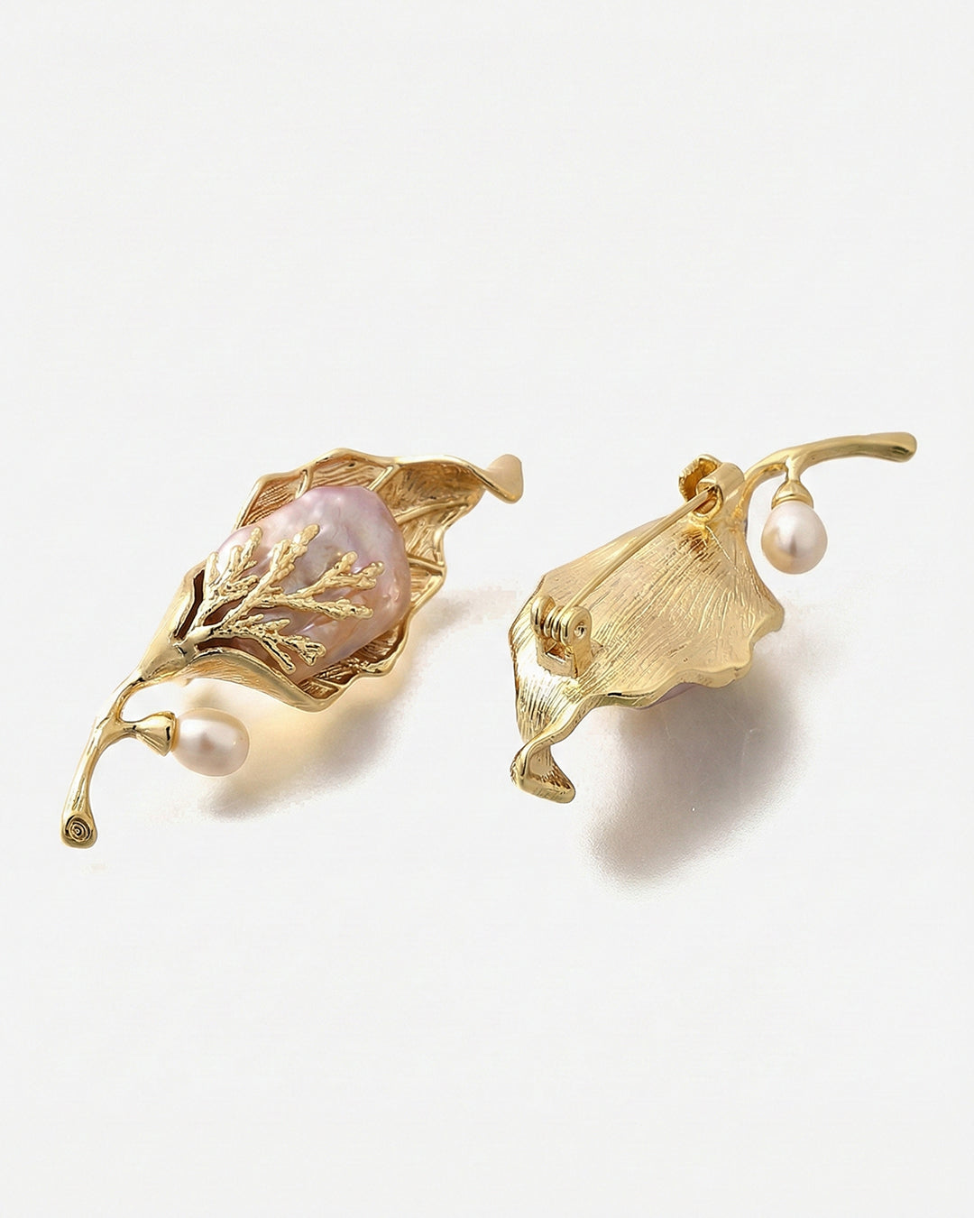 Pearl Embrace - Brosa Statement, Perle Naturale