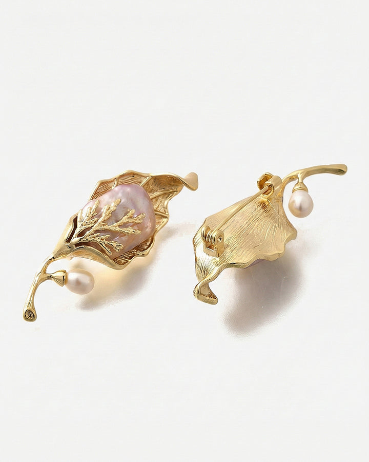 Pearl Embrace - Brosa Statement, Perle Naturale