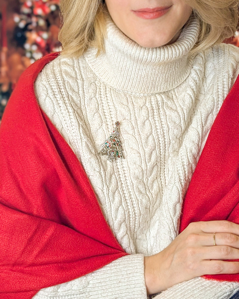 Silver Pine - Brosa Brad Craciun