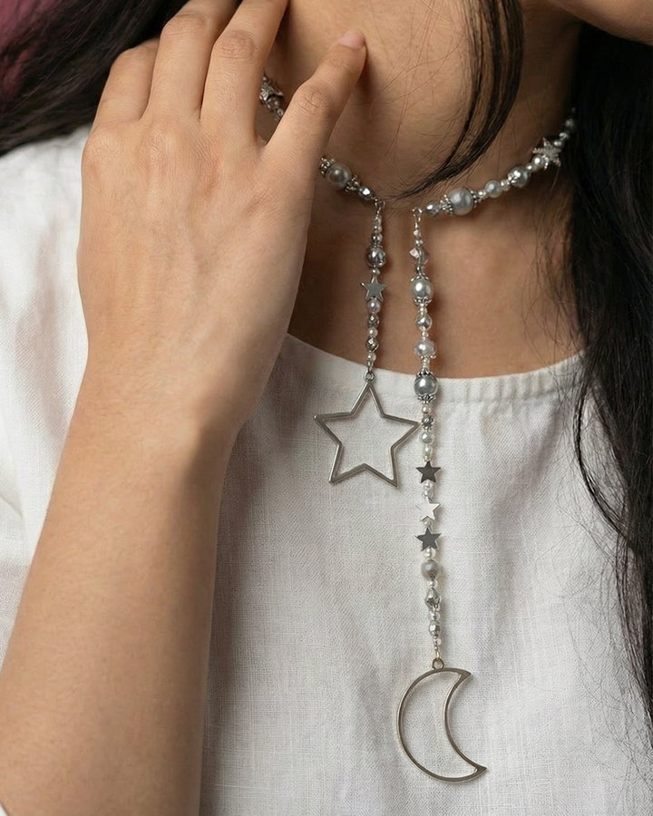 Moon & Stars - Colier Asimetric Lung