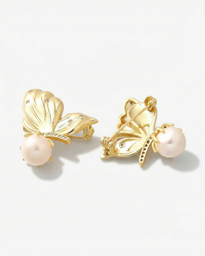 Dream Chaser - Brosa Fluturas, Perla Naturala, Cristale