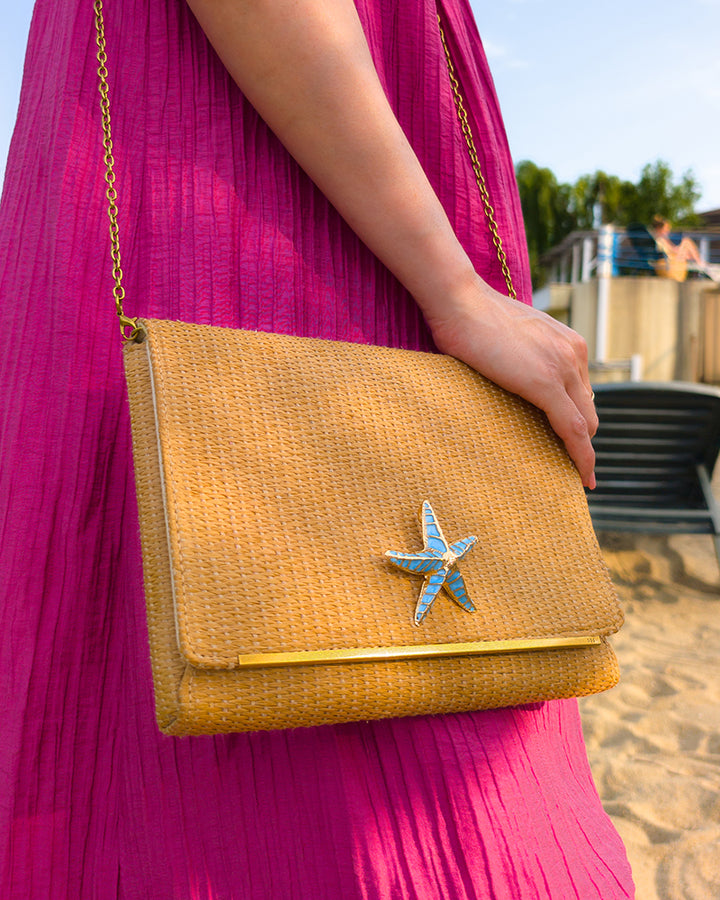 Stella Marina Blue - Brosa/Pandantiv Stea De Mare, Colier Lant, Charm