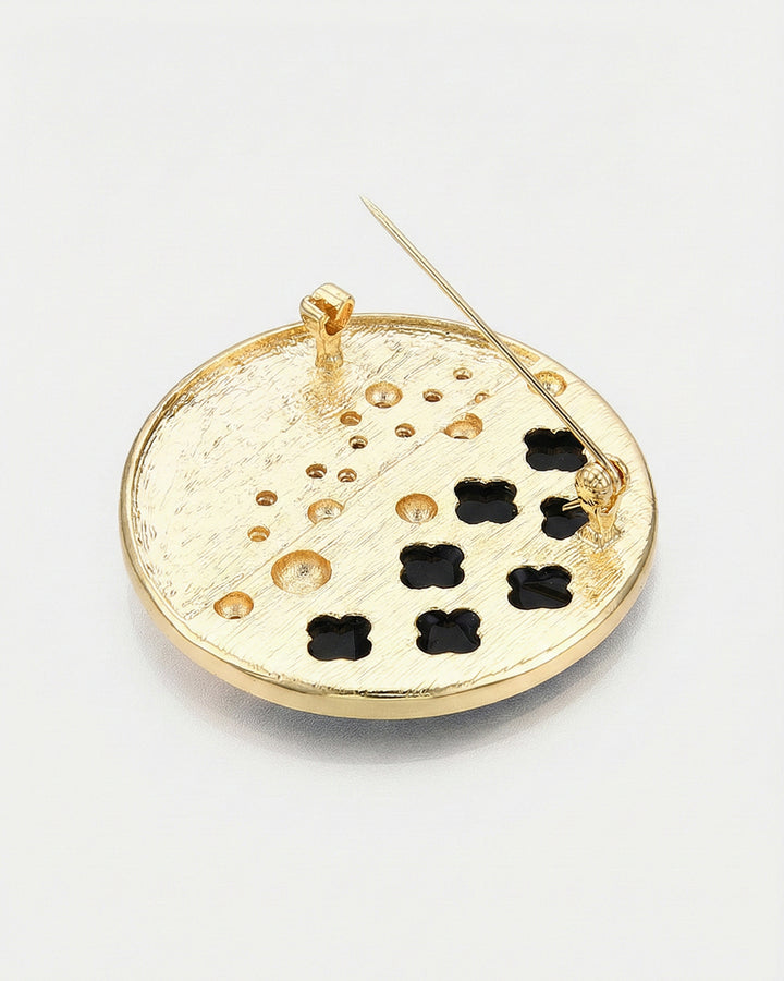 Planet Eclipse - Brosa Statement, Scoica Paua, Perle Naturale, Cristale