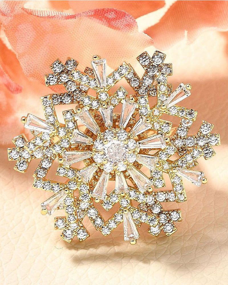 Gold Frost Spinner - Brosa Fulg de Nea Zirconiu