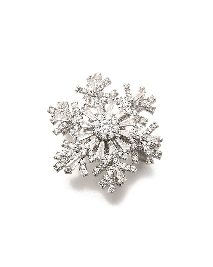 Silver Frost Spinner - Brosa Fulg de Nea Zirconiu