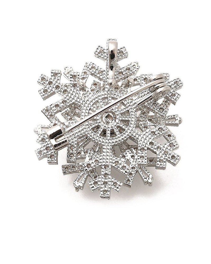 Silver Frost Spinner - Brosa Fulg de Nea Zirconiu