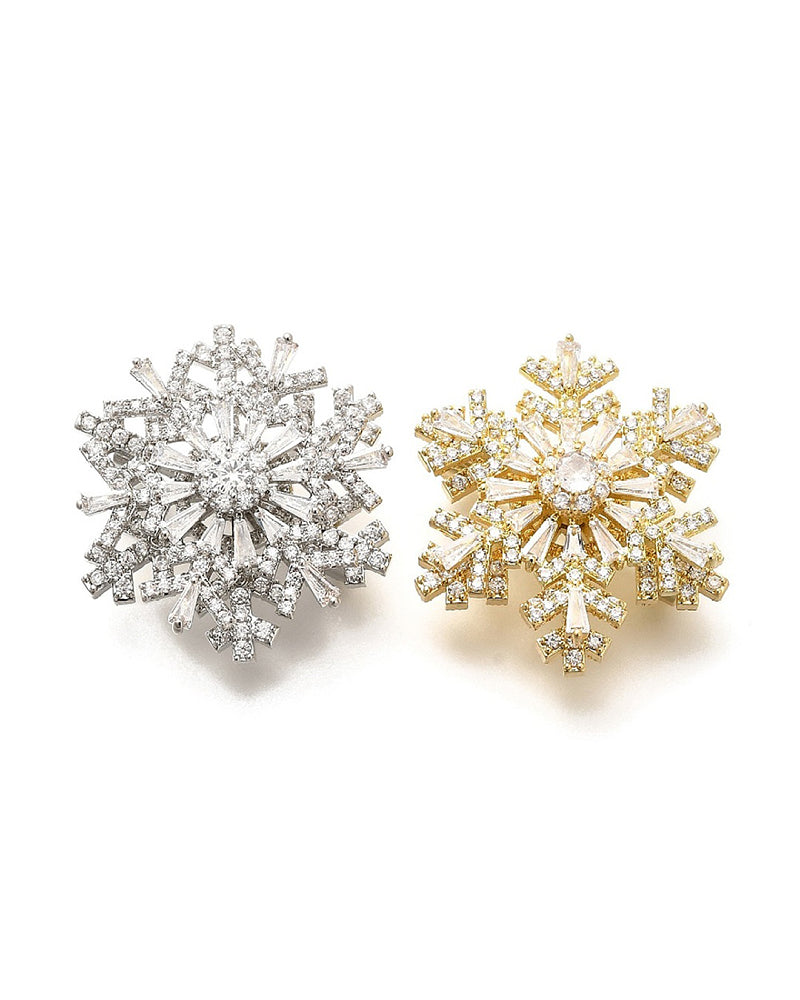 Silver Frost Spinner - Brosa Fulg de Nea Zirconiu