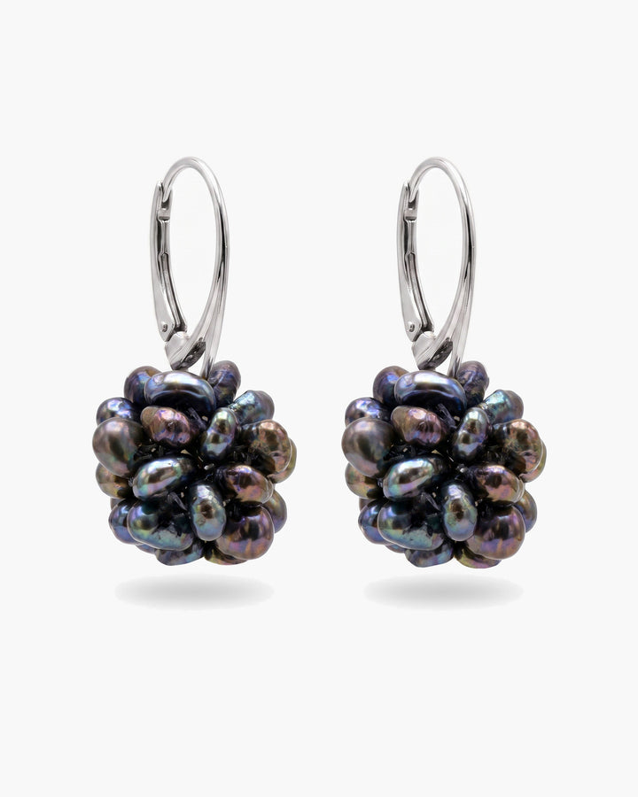 Blue Berry - Cercei, Perle Naturale Albastre