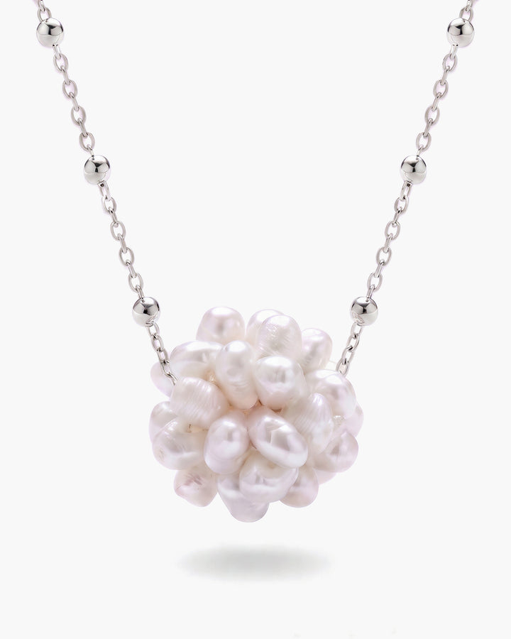 Pure Berry - Colier, Perle Naturale Albe