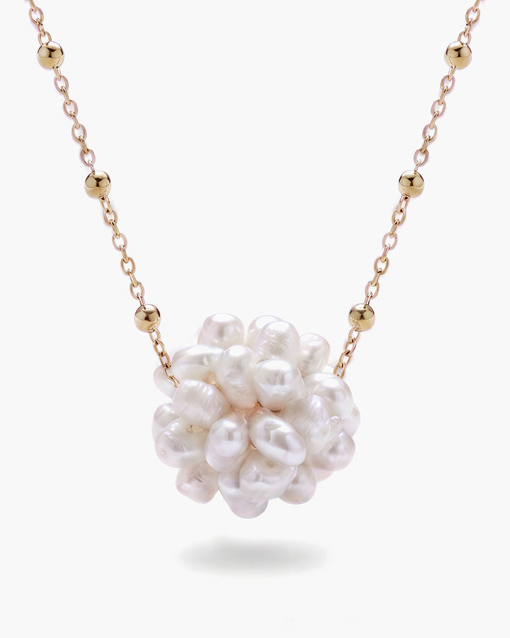 Pure Berry - Colier, Perle Naturale Albe