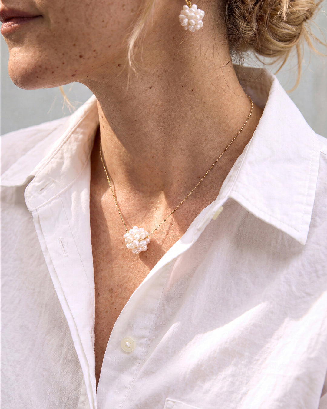 Pure Berry - Cercei, Perle Naturale Albe