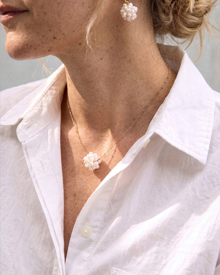 Pure Berry - Colier, Perle Naturale Albe
