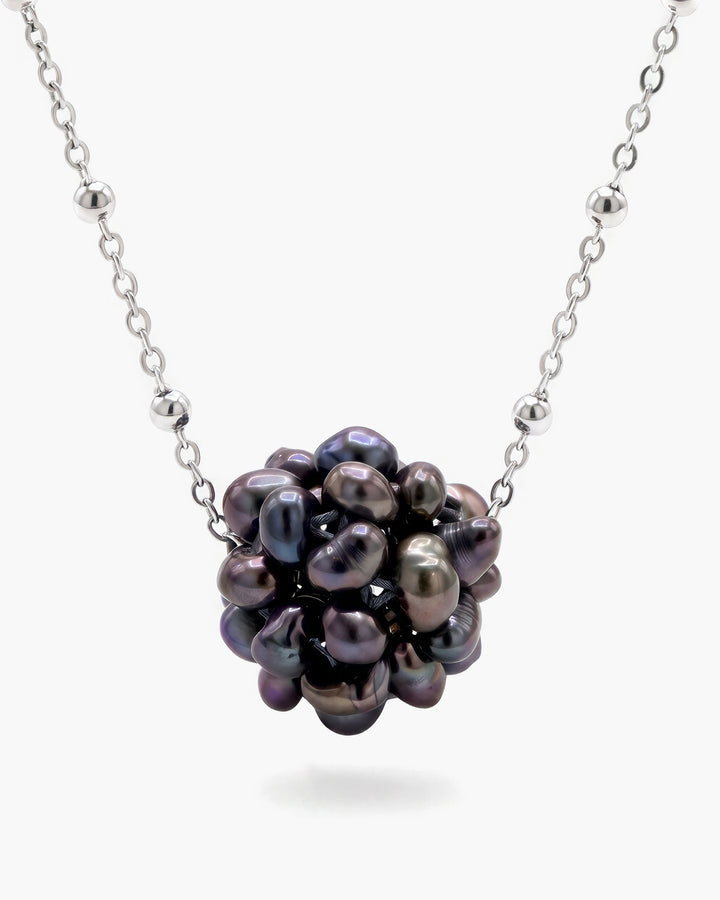 Blue Berry - Colier, Perle Naturale Albastre