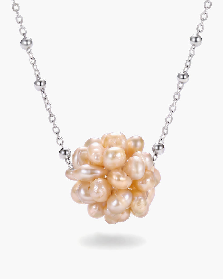 Peach Berry - Colier, Perle Naturale Piersica