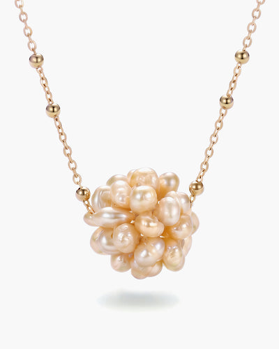 Peach Berry - Colier, Perle Naturale Piersica