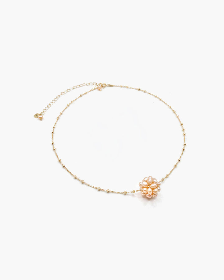 Peach Berry - Colier, Perle Naturale Piersica