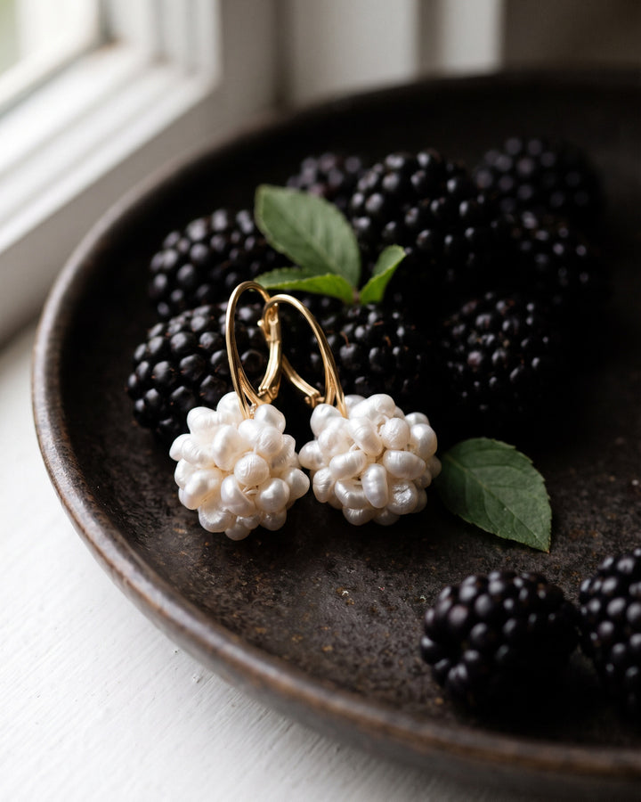 Pure Berry - Cercei, Perle Naturale Albe