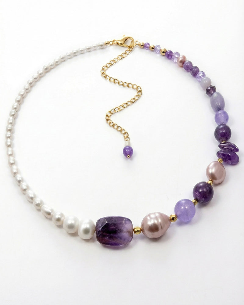 Be Confident - Colier, Perle De Cultura, Pietre Semipretioase