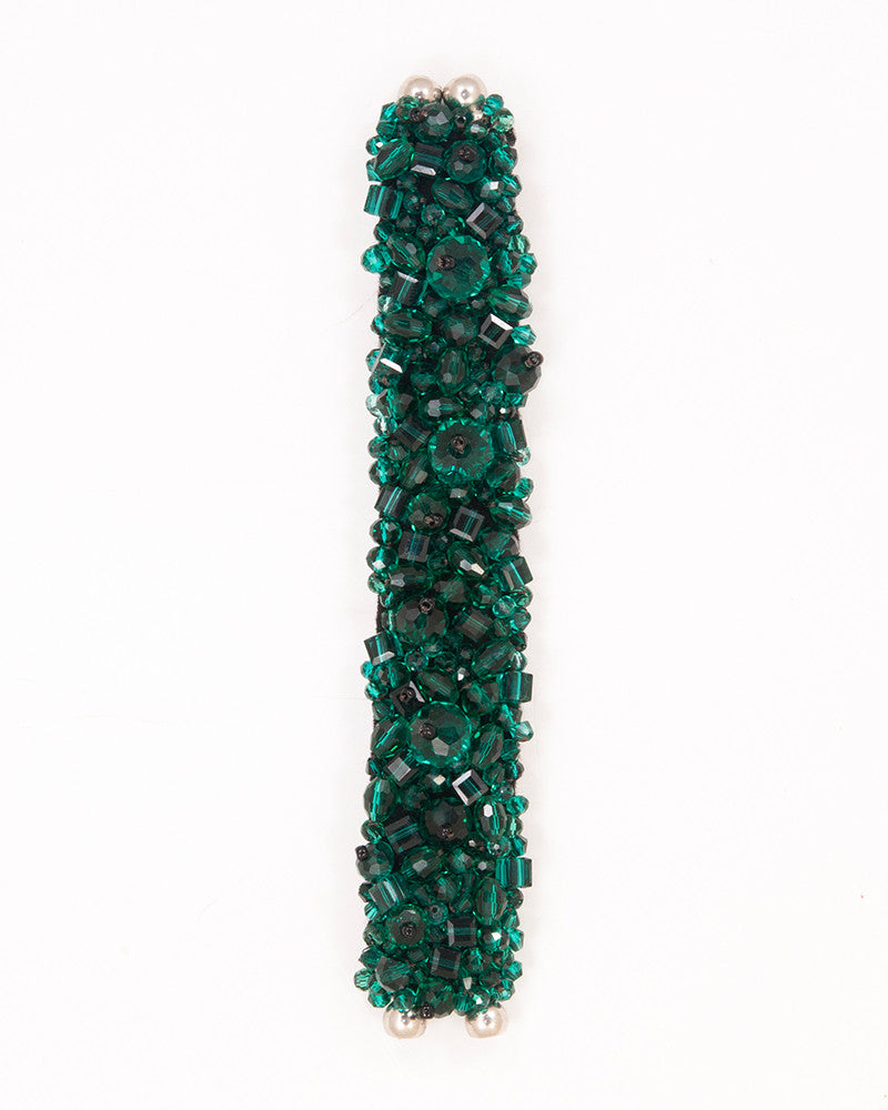 Emerald Bracelet - Bratara Manseta Statement, Cristale Fatetate