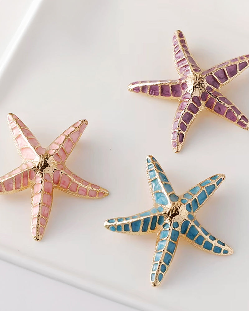 Stella Marina Purple - Brosa/Pandantiv Stea De Mare, Colier Lant, Charm