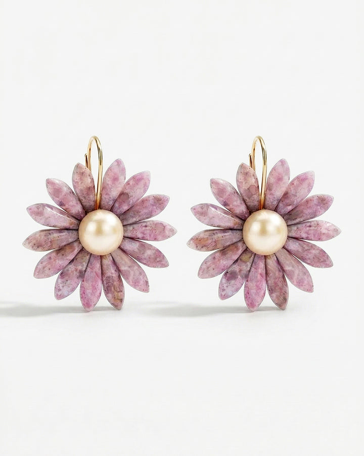 My Daisy Picasso - Cercei Flori, Margarete, Argint 925, Perla Mallorca