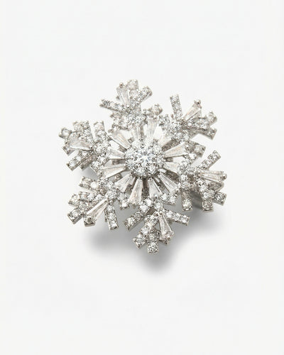 Silver Frost Spinner - Brosa Fulg de Nea Zirconia