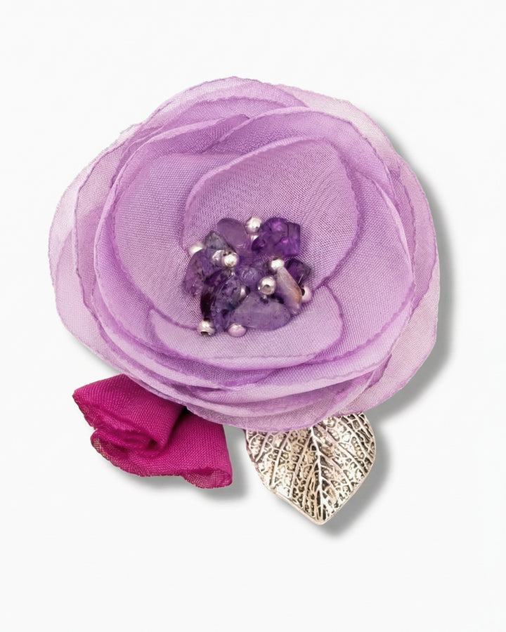 Pin Me Up Purple - Brosa / Clama De Par Floare, Mac Violet, Ametist