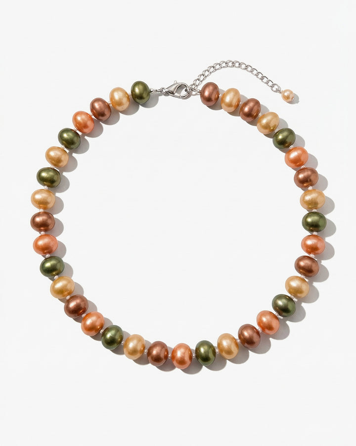 colier perle mallorca, multicolor, sidef, simplu