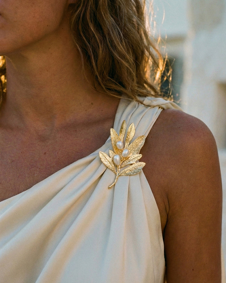 Seed of Hope - Brosa Statement, Perle Naturale