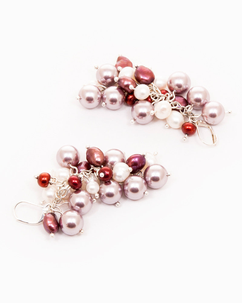 Pearl Grape - Cercei Ciorchine, Tortite Argint 925, Perle