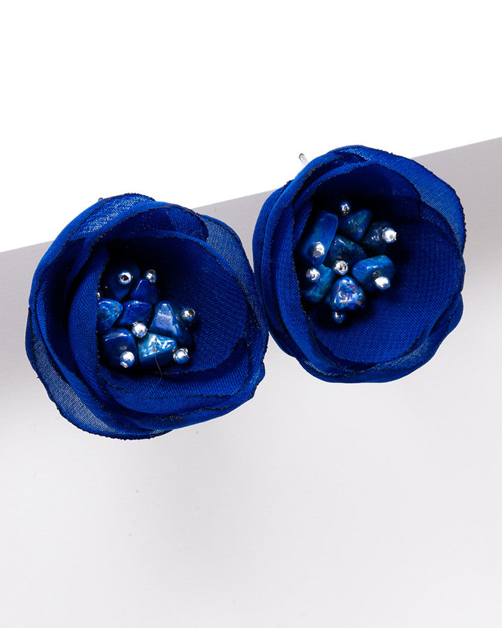 Petite Marine - Cercei Flori, Maci, Lapis Lazuli