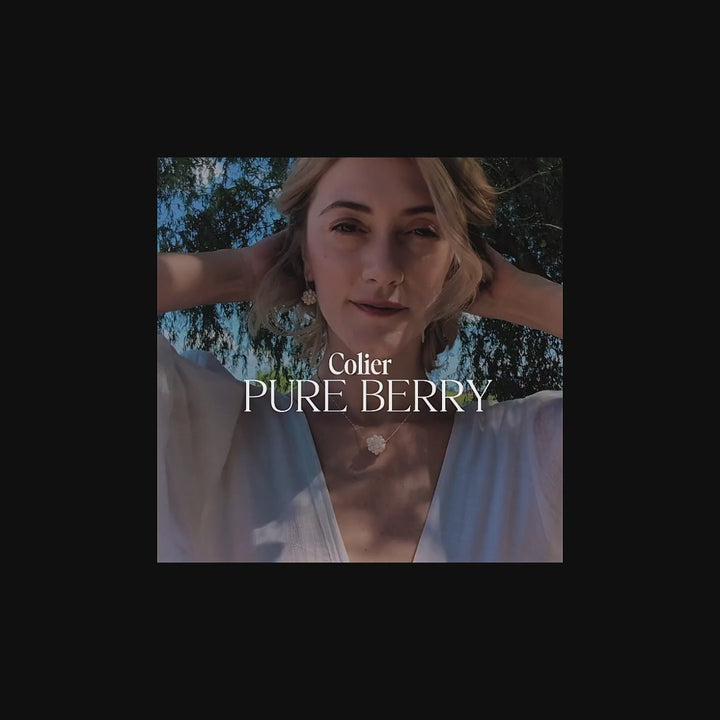 Pure Berry - Colier, Perle Naturale Albe