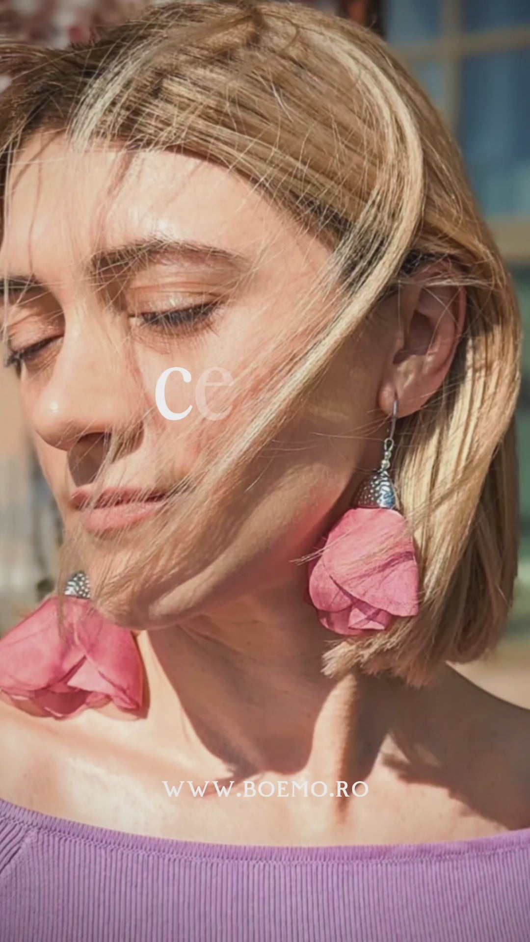 Funky Flower -  Cercei Asimetrici Florali