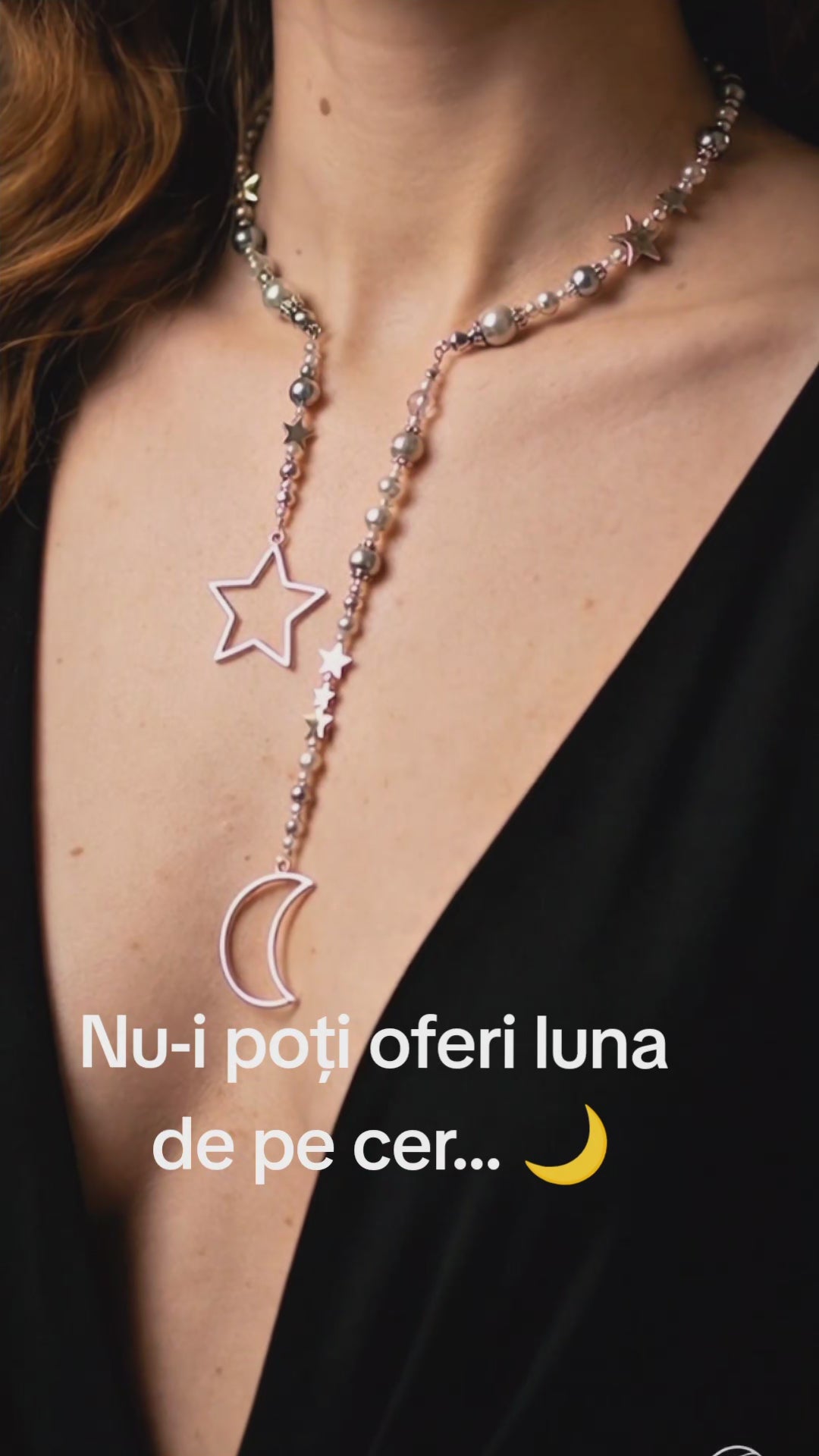 Moon & Stars - Colier Asimetric Lung