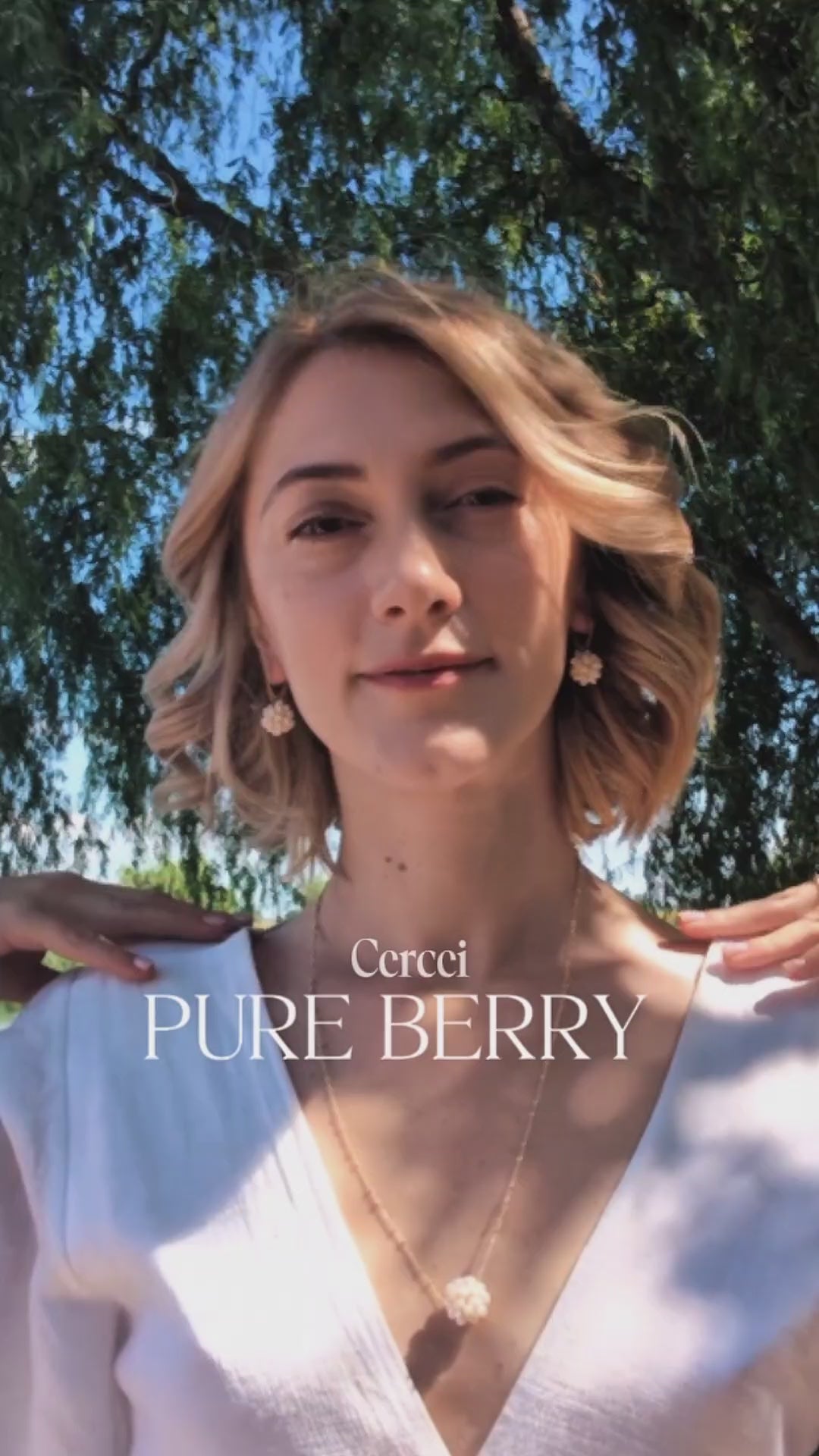 Pure Berry - Cercei, Perle Naturale Albe