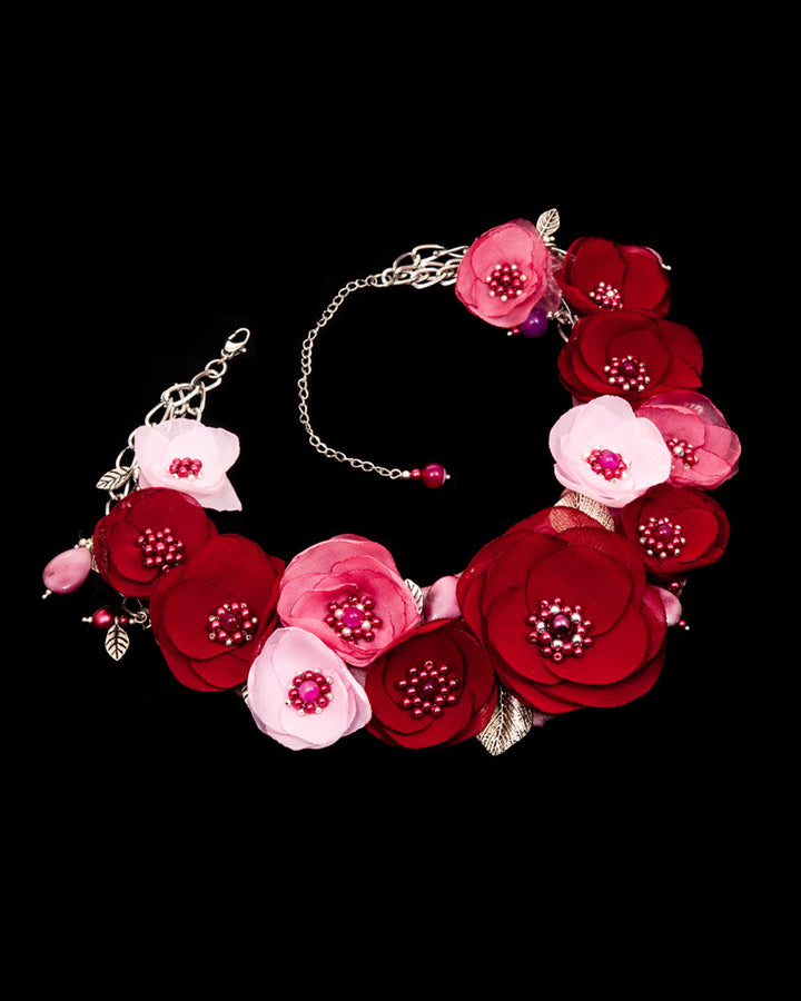 Rose Blush - Colier Statement Floral, Maci
