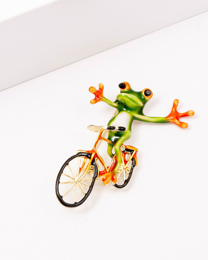 Kermit The Frog - Brosa Emailata, Broscuta Haioasa Pe Bicicleta